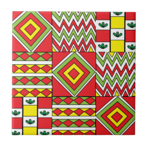 Carreau Motif de mosaïque marocaine moderne coloré