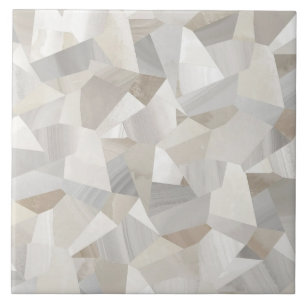 Carreau Motif de mosaïque polygonale en marbre élégant