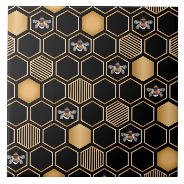 Carreau Motif de nid d'abeille (Devant)