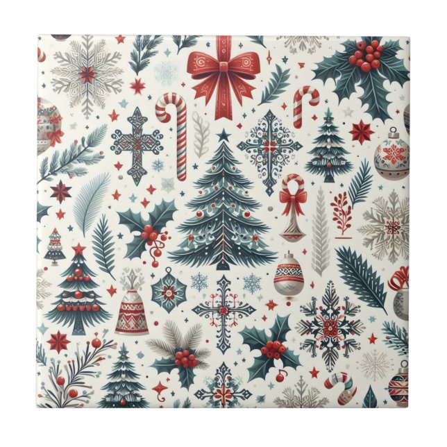 Carreau Motif de Noël (Devant)