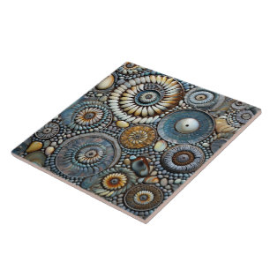 Carreau Motif de Noël bleu
