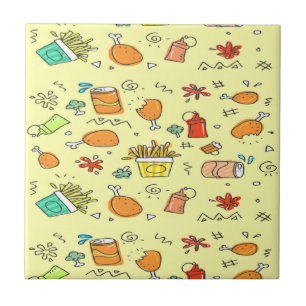 Carreau Motif de nourriture et de boisson