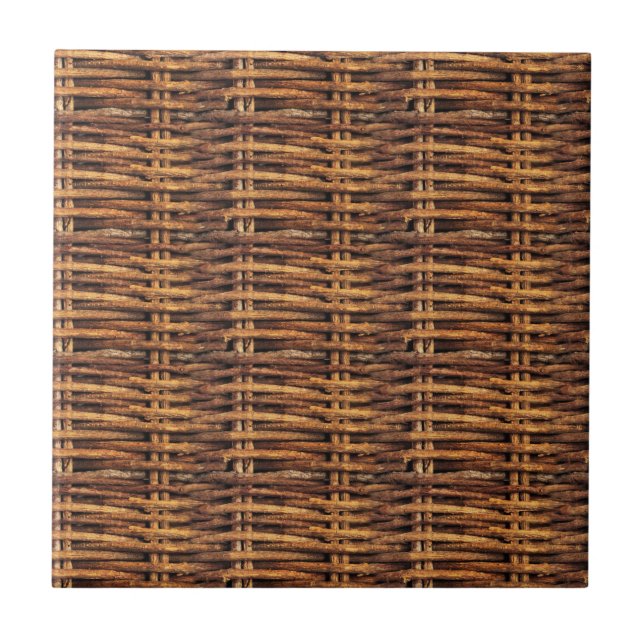 Carreau Motif de panier d'osier (Devant)