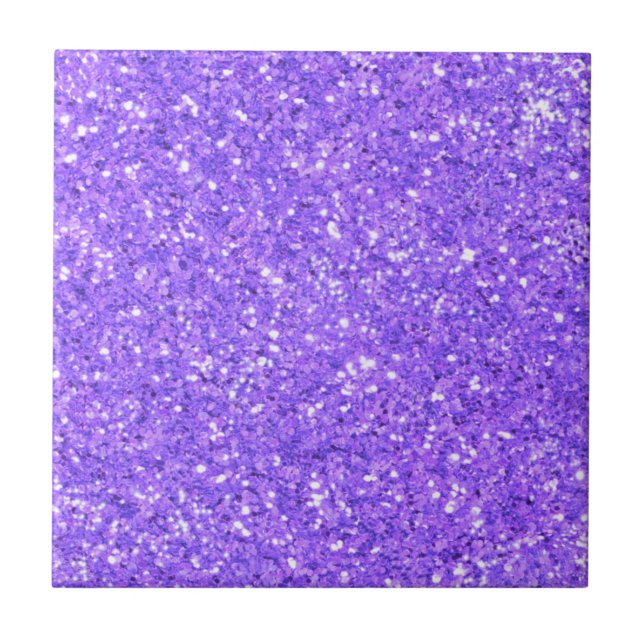 Carreau Motif de parties scintillant pétillant violet (Devant)