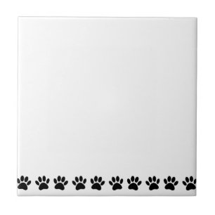 Carreau Motif de patte de chien pour animal de compagnie