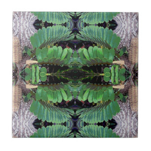 Carreau Motif de paume de carton