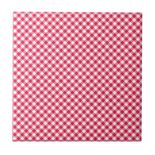 Carreau Motif de pays En vichy rouge classique