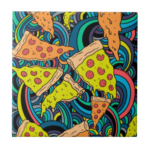 Carreau Motif de pizza