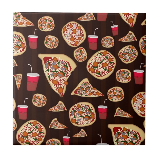 Carreau Motif de pizza (Devant)