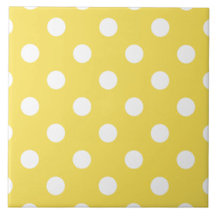 Carreau Motif de pois jaune