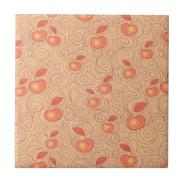 Carreau Motif de pommes (Devant)