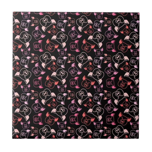 Carreau Motif de porcs (Devant)