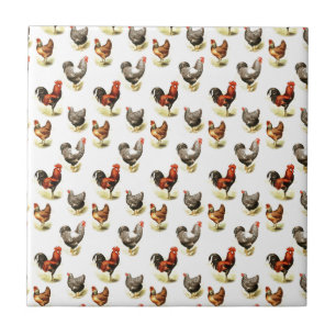 Carreau Motif de poulet du pays