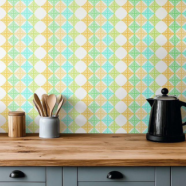 Carreau Motif de punch d'été art déco rétro (Créateur téléchargé)