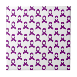 Carreau Motif de ruban violet