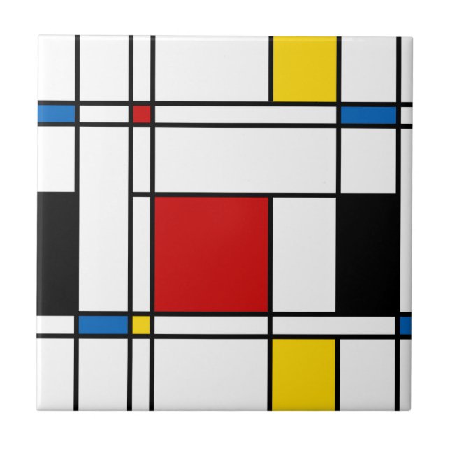 Carreau Motif de Stijl (Devant)