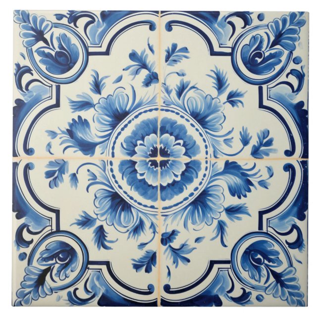 Carreau Motif de style portugais (Devant)