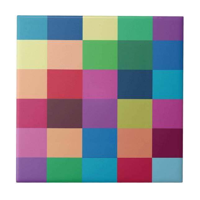 Carreau Motif de tableau de contrôle coloré (Devant)