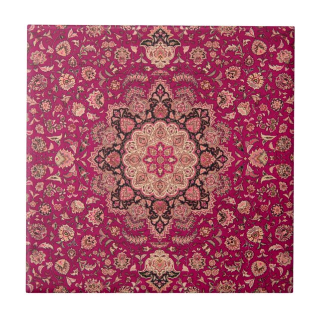 Carreau Motif de tapis vintage persan (Devant)