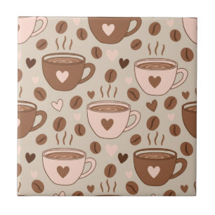 Carreau Motif de tasse à café cosy (11)