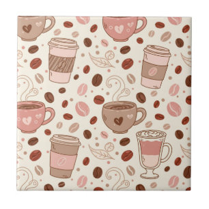Carreau Motif de tasse à café cosy (3)