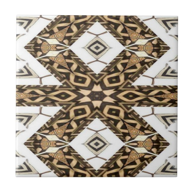 Carreau Motif de tissu de boue (Devant)