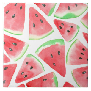 Carreau Motif de tranches de pastèque