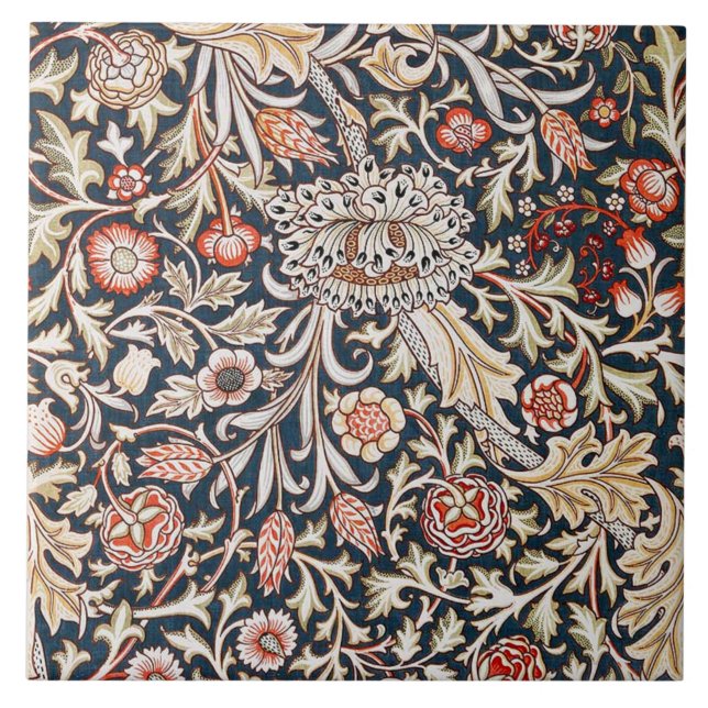 Carreau Motif de Trent par William Morris, (Devant)