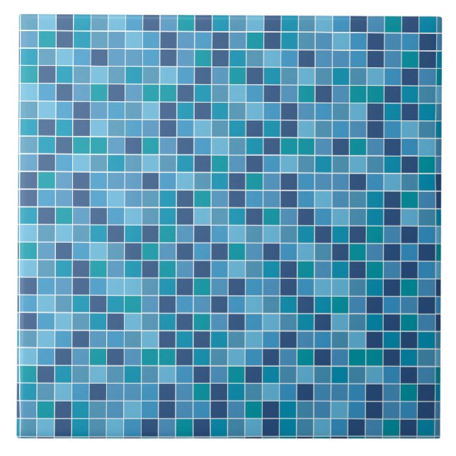 Carreau Motif de tuile de piscine (Devant)