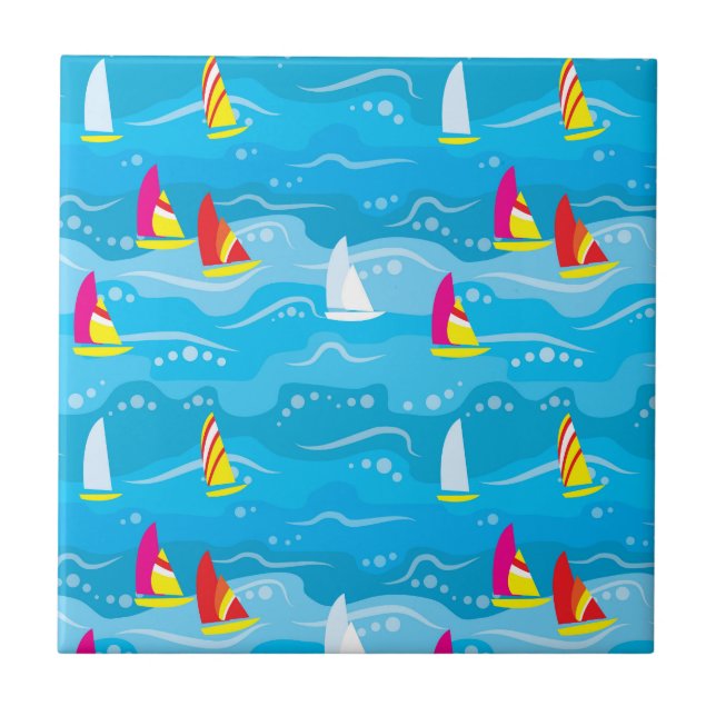 Carreau Motif de yacht Neon (Devant)