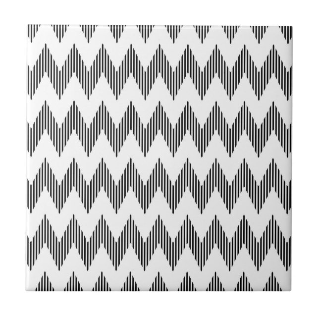 Carreau Motif de zigzag géométrique (Devant)
