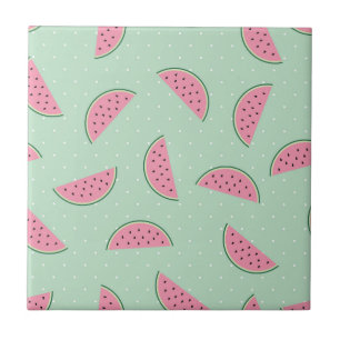 Carreau Motif d'éclaboussure de peinture de fruit tropica