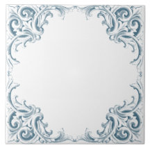 Motif décoratif bleu méditerranéen