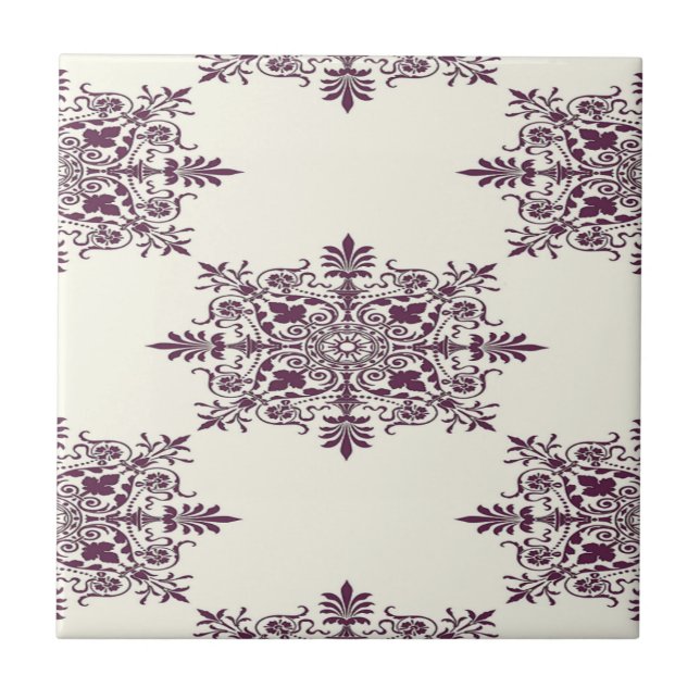 Carreau motif décoratif victorien (Devant)