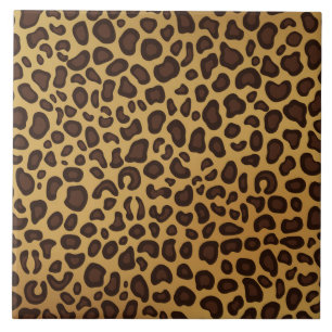 Carreau Motif d'empreinte de léopard