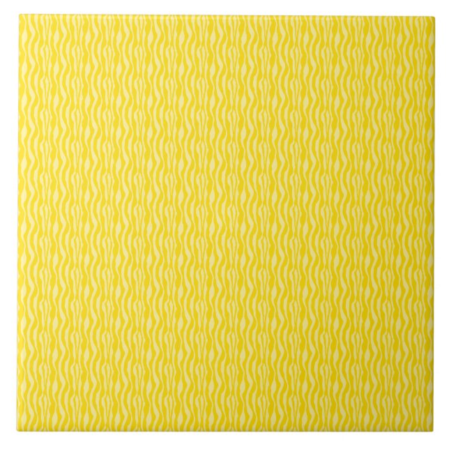 Carreau Motif d'impression Jaune (Devant)