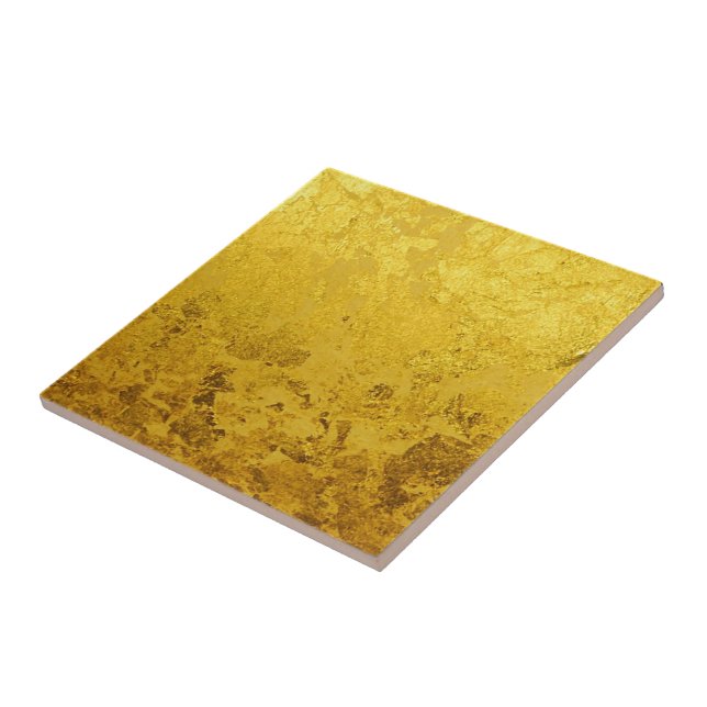 Carreau Motif d'OR/feuille d'or PURS (Côté)
