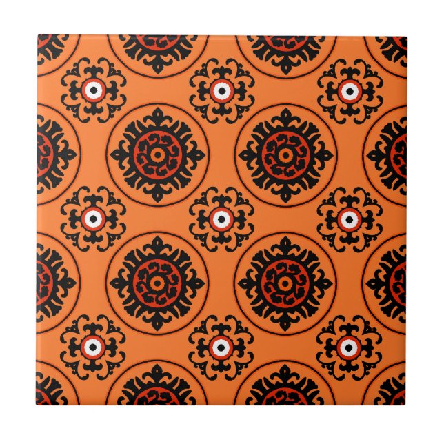 Carreau Motif d'Orange Suzani (Devant)