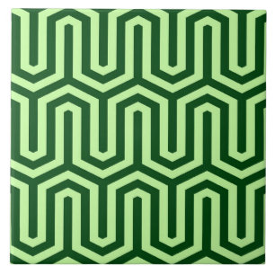 Carreau Motif égyptien de Deco - vert de pin