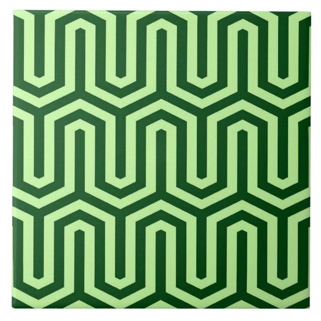 Carreau Motif égyptien de Deco - vert de pin (Devant)