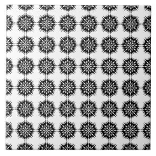 Carreau Motif élégant. Noir et blanc.