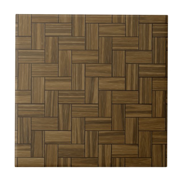 Carreau Motif en bois en arête de poisson (Devant)