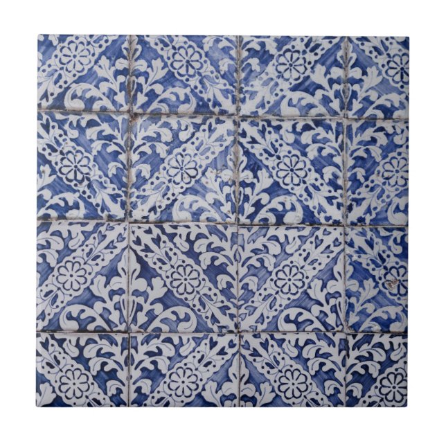 Carreau Motif en mosaïque marocaine espagnole Texture Vint (Devant)