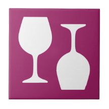 Motif en verre de vin