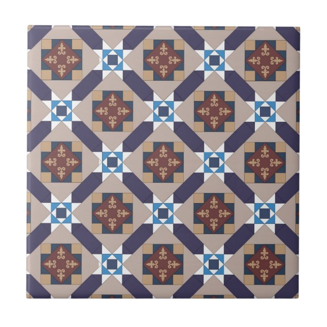 Carreau Motif espagnol Moors (Devant)