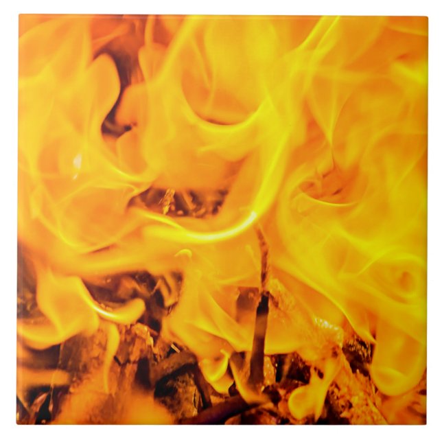 Carreau Motif Feu Et Flames (Devant)