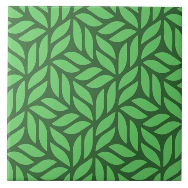Carreau Motif feuille (Devant)