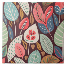 Motif Feuille Abstrait