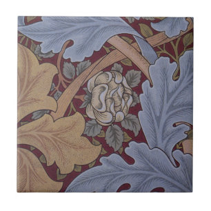 Carreau Motif feuille d'acanthe St. James par William Morr