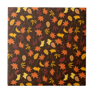 Carreau Motif Feuille de Thanksgiving Maple